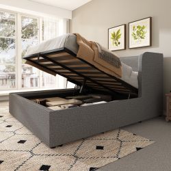 Flieks Polsterbett, Hydraulisches Stauraumbett 180×200cm mit günstig online kaufen