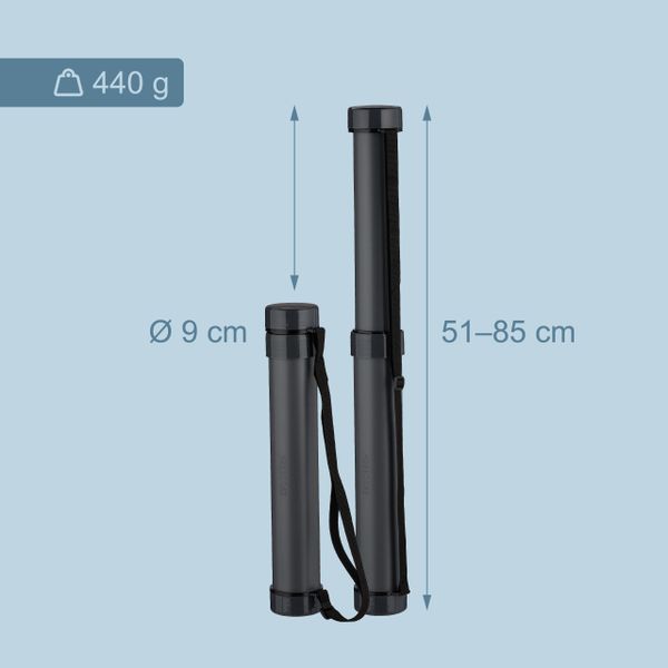 relaxdays Köchertasche Posterrolle ausziehbar mit Gurt, günstig online kaufen