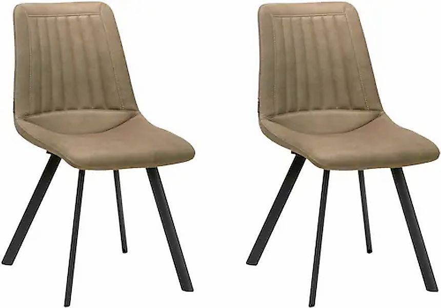 OMG Design Esszimmerstuhl »Pluto« (Set) 2 Stk.pflegeleichte Microfaser, Led günstig online kaufen