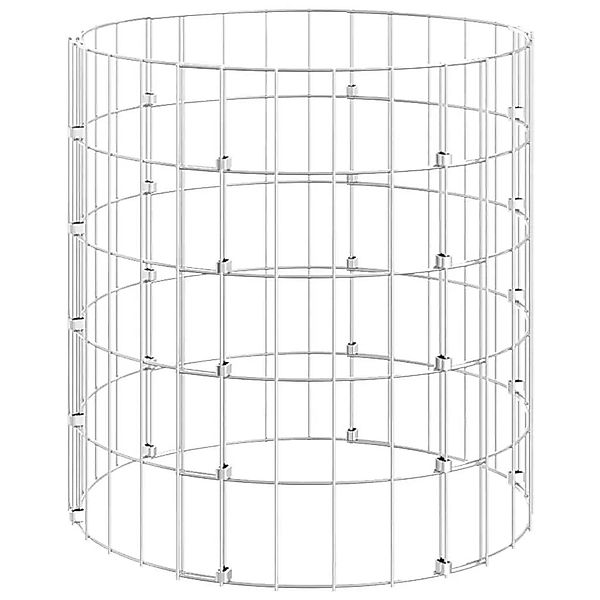 vidaXL Gabionen-Säule Rund Verzinkter Stahl Ø50x50 cm 152015 günstig online kaufen