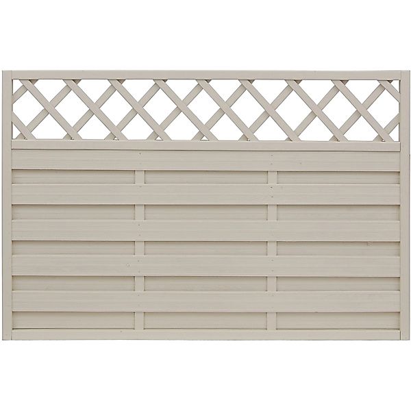 Sichtschutzzaun-Element Country Cream,asiert 120 cm x 180 cm günstig online kaufen