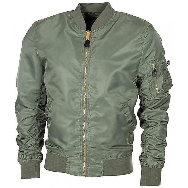 MFH Bomberjacke US Airforce Jacke MA1, oliv - XS doppelter Strickbund am Kr günstig online kaufen