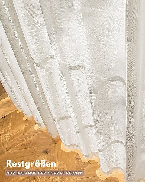 Simloveve Gardine Weiß Längsstreifen klassische Design 2er-Set Vorhänge (2 günstig online kaufen