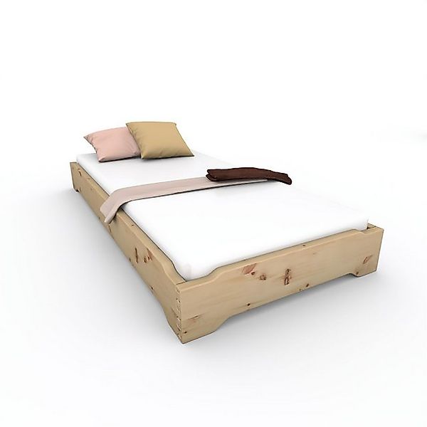 TUGA-Holztech Massivholzbett Stapelbett (Zirbe) "Gäste-Edi" 80 200 17, Brei günstig online kaufen