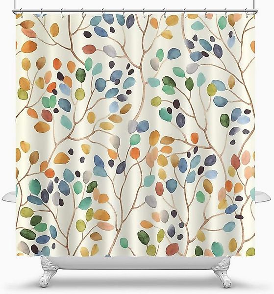 Coonoor Duschvorhang Duschvorhang mit Blumen für Badezimmer, Waschbar Badez günstig online kaufen
