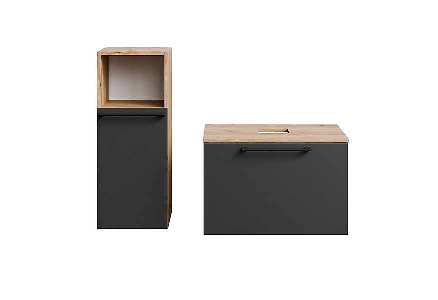 Planetmöbel Badmöbel-Set Astra, (Waschbeckenunterschrank, 2-St., Badezimmer günstig online kaufen