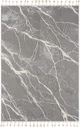 my home Teppich "Zoe, Hoch-Tief-Struktur" rechteckig 11 mm Höhe mit Fransen günstig online kaufen