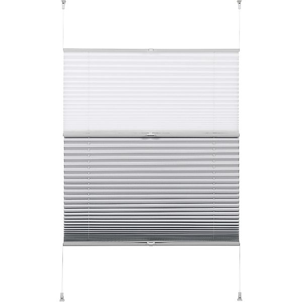 Gardinia Easy Fix Plissee Tag und Nacht Weiß 100 cm x 130 cm günstig online kaufen