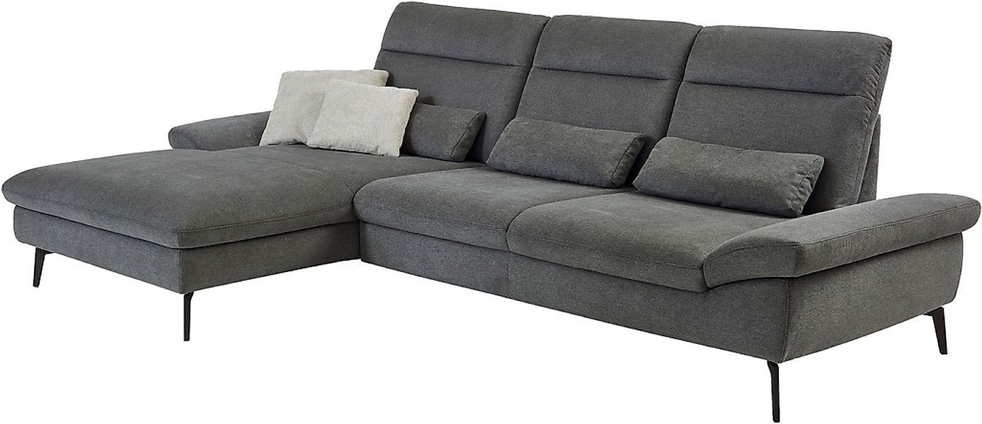 HUKLA Ecksofa "HU-HP22156 L-Form" inkl. Kopfpolsterverstellung, optional mi günstig online kaufen