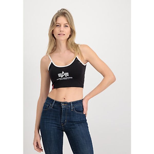 Alpha Industries  Tank Top Basic ML Cropped Tank Top Wmn - black günstig online kaufen