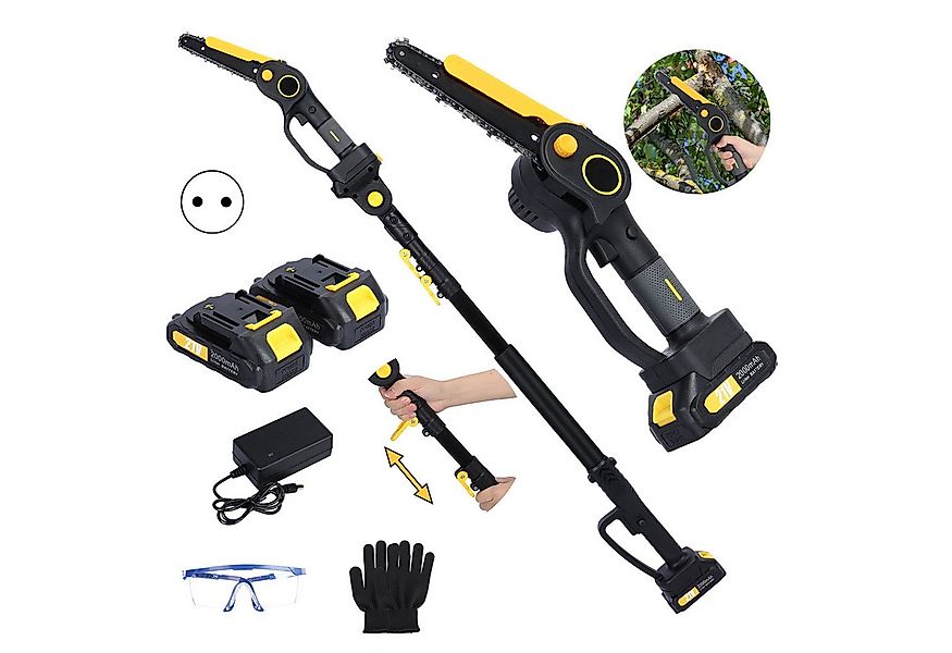 Rutaqian Akku-Hochentaster 2-in-1 Akku Hochentaster , Bürstenlose Elektro-K günstig online kaufen