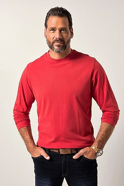 JP1880 T-Shirt bis 8XL Langarmshirt Sweatshirt mit Logo-Stickerei günstig online kaufen