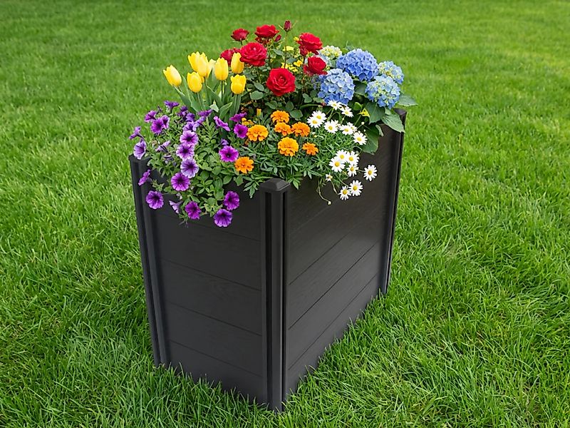KONIFERA Hochbeet "Kunststoff, verschiedene Größen" Holzoptik günstig online kaufen