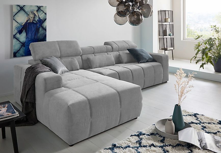 DOMO collection Ecksofa "Brandon große Ausführung B/T/H: 289/177/80 cm, auc günstig online kaufen