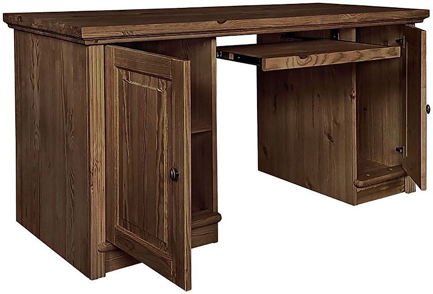 Home affaire Schreibtisch Soeren, aus massiver Kiefer, mit Tastaturauszug günstig online kaufen