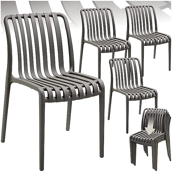 tectake Gartenstuhl Gartenstühle (Set, 4 St), günstig online kaufen
