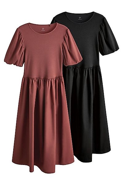 The Set Maxikleid The Set Maxikleider mit Puffärmeln, 2er-Pack (2-tlg) günstig online kaufen