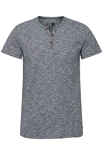!Solid Rundhalsshirt SDSigos Kurzarmshirt mit Knopfleiste günstig online kaufen