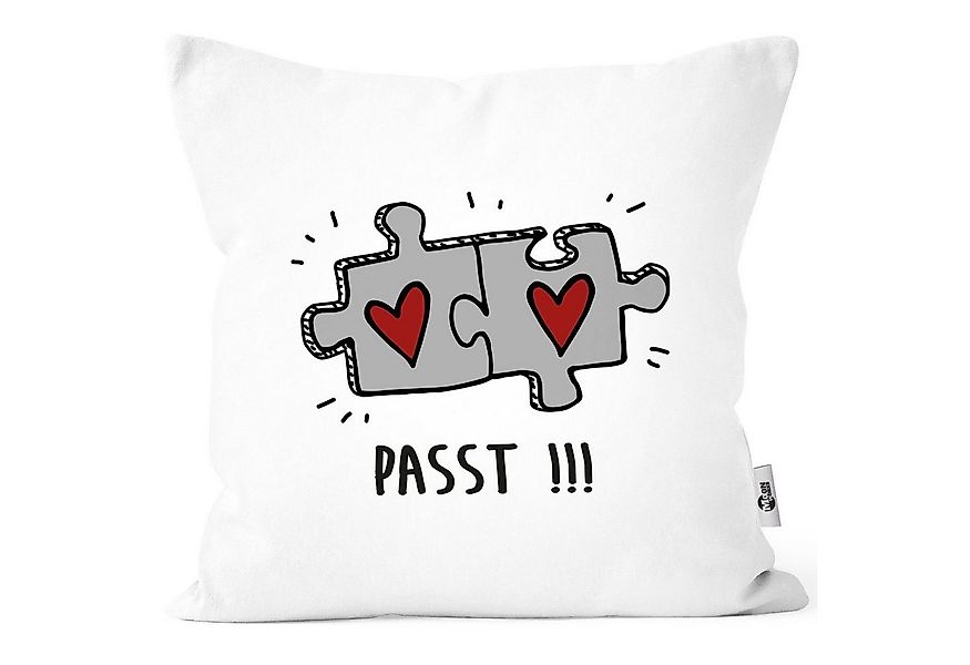 MoonWorks Dekokissen Kissenbezug Passt!!! 2 Puzzleteile Geschenk Liebe Bezi günstig online kaufen