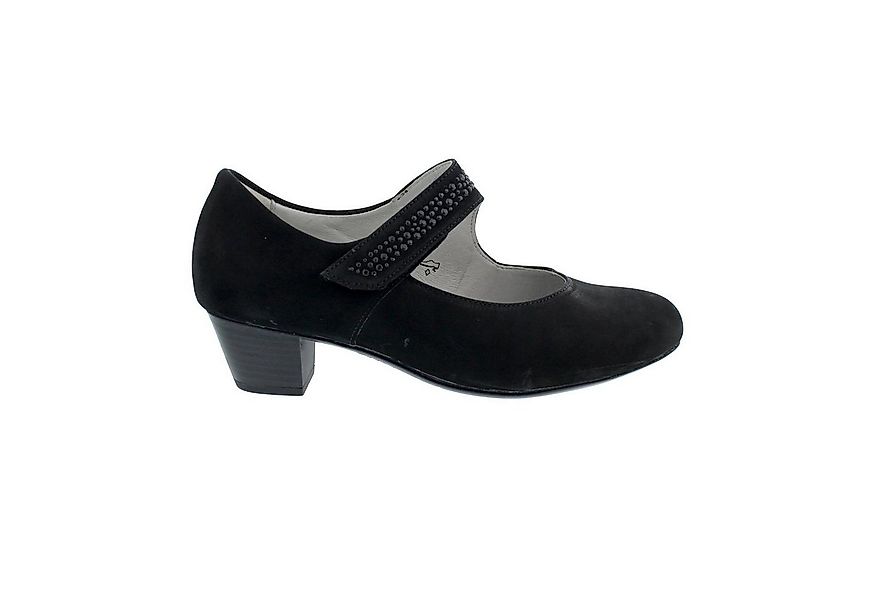 Waldläufer Waldläufer Hilaria Pumps, Nubuk, schwarz, Weite H, Klettverschlu günstig online kaufen