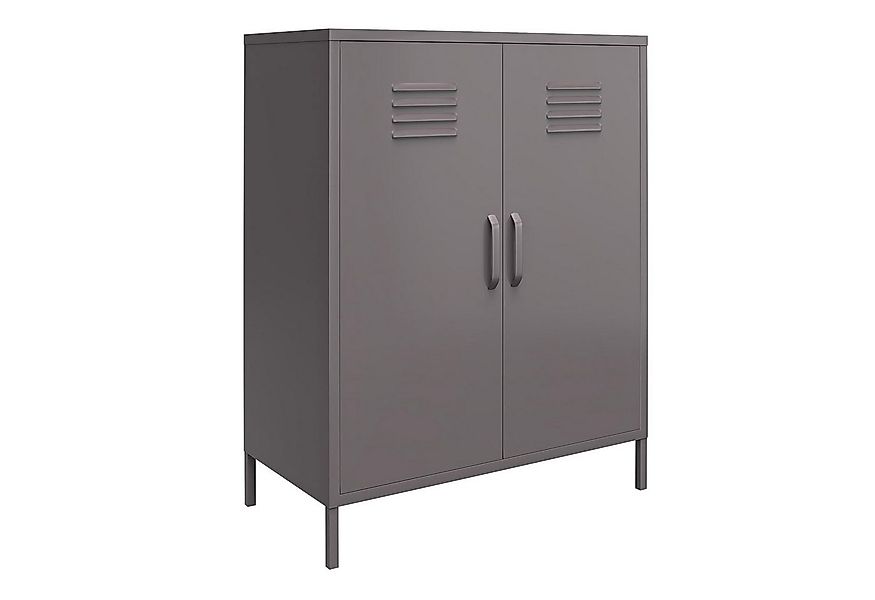 loft24 Mehrzweckschrank Bradford Spind Schrank aus Metall, 2 Türen günstig online kaufen