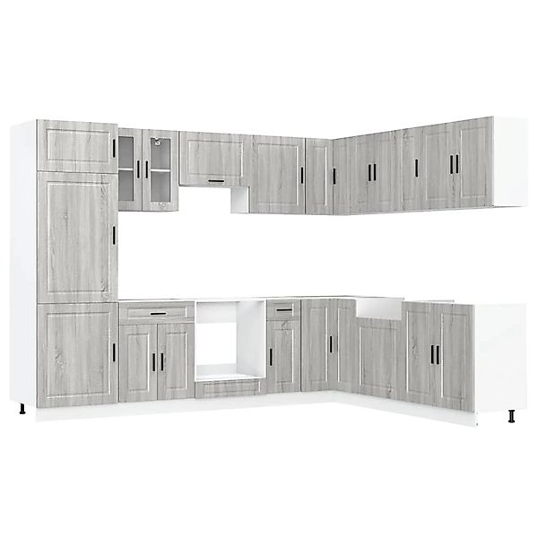 vidaXL 14-Tlg Küchenschrank-Set Porto Grau Sonoma Holzwerkstoff 3314997 günstig online kaufen