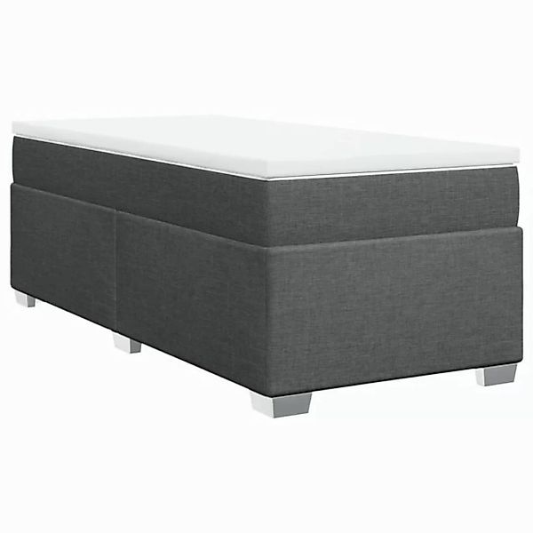 vidaXL Boxspringbett mit Matratze Dunkelgrau 90x200 cm Stoff2100957 günstig online kaufen