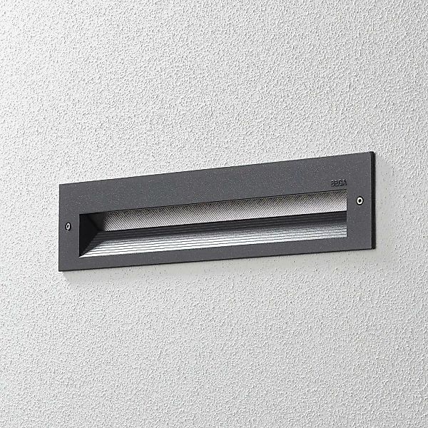 BEGA LED-Wandeinbaulampe 33055, grafit, 32 cm, IP65, CCT günstig online kaufen