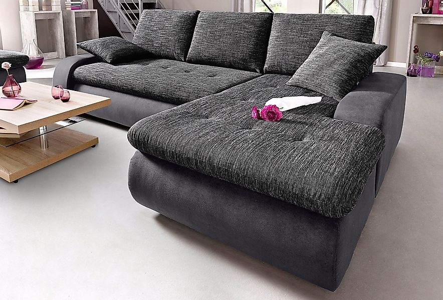 TRENDMANUFAKTUR Ecksofa "Indie, modern und bequem, Materialmix, OTTOs Choic günstig online kaufen