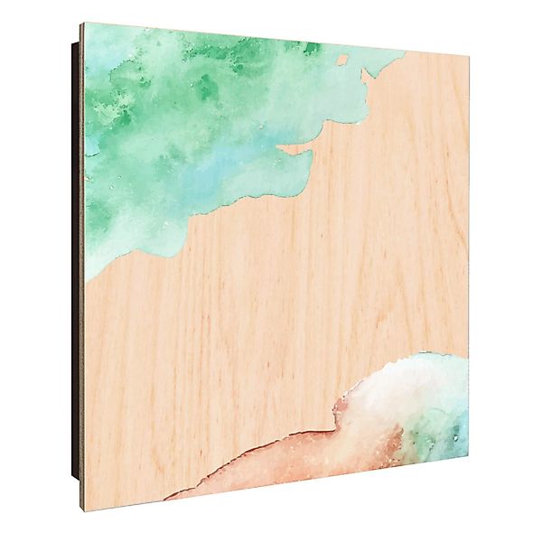 Banjado Schlüsselkasten Holz 30x30cm Schwarz Scharnier Rechts 50 Haken Desi günstig online kaufen