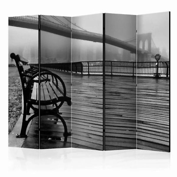 artgeist Paravent A Foggy Day on the Brooklyn Bridge II [Room Dividers] sch günstig online kaufen