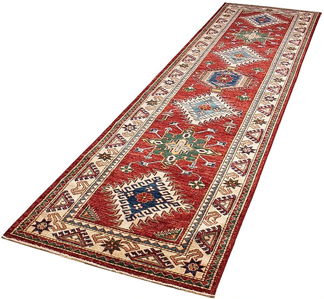 morgenland Orientteppich »Ziegler - Kazak - 312 x 77 cm - dunkelrot«, recht günstig online kaufen