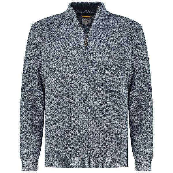 camel active Strickpullover aus Baumwollmischung Farbe dunkelblau Größe: 6X günstig online kaufen