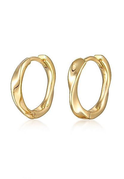 Elli Paar Creolen Elli Creolen Twisted Look Goldfarben günstig online kaufen