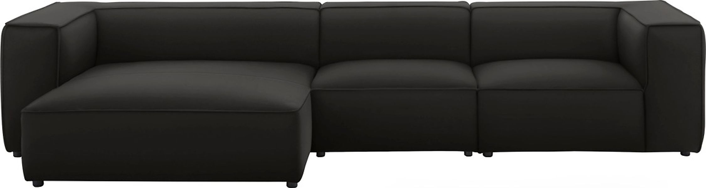 W.SCHILLIG Ecksofa »around-the-block«, mit eleganter Biese, mit Federkern, günstig online kaufen