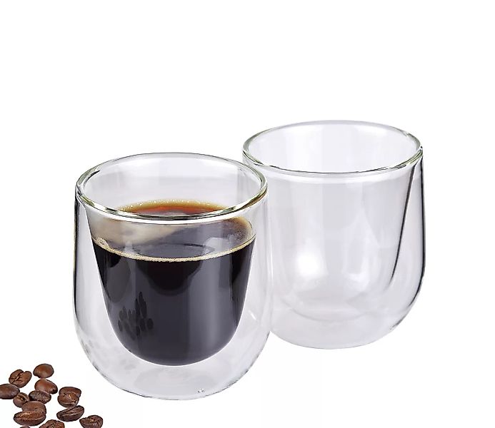 Cilio 2er Set Kaffeeglas 250ml VERONA günstig online kaufen