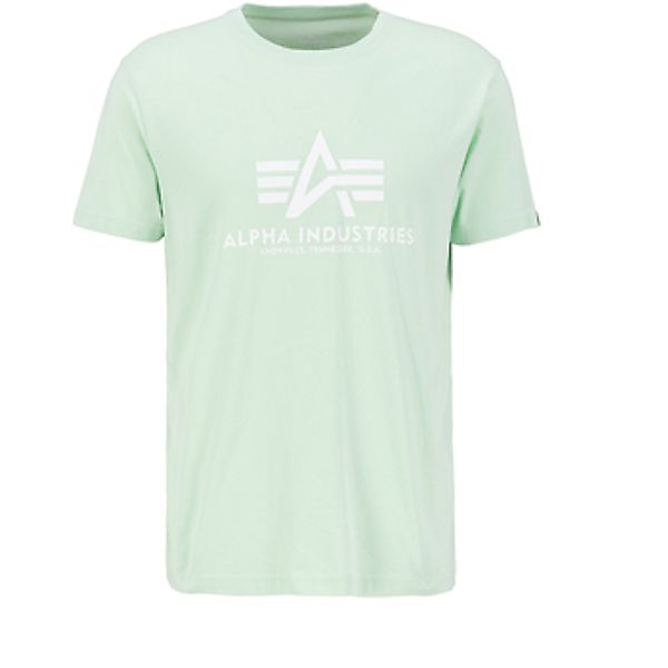Alpha Industries  T-Shirts & Poloshirts Basic T-Shirt - mint günstig online kaufen