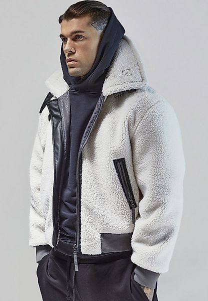 Siksilk Bomberjacke SikSilk Herren Ecru Bomberjacke günstig online kaufen