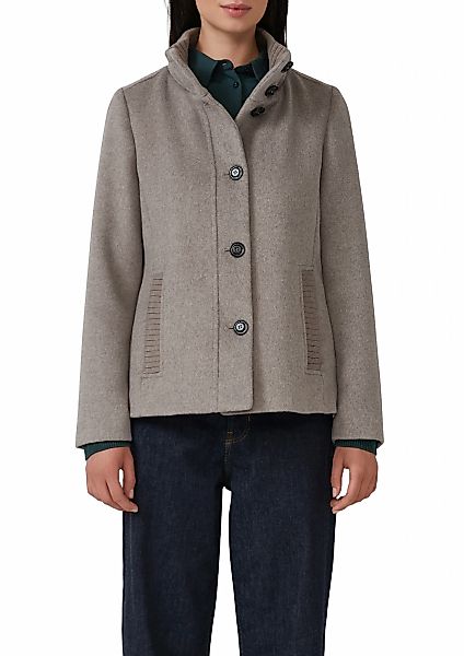 s.Oliver Wolljacke, ohne Kapuze, mit Stehkragen und Knopfleiste günstig online kaufen