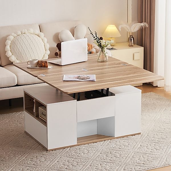 Merax Couchtisch mit Schubladen, Wohnzimmertisch, mit günstig online kaufen