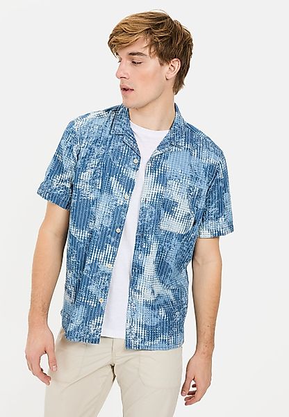camel active Kurzarmhemd mit Allover-Print Resortkragen günstig online kaufen