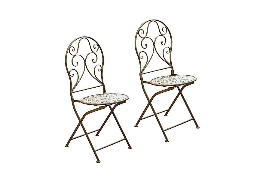 HTI-Living Gartenstuhl Gartenstuhl 2er-Set Lani Antik (Set, 2 St), Metallst günstig online kaufen