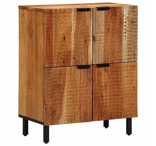 vidaXL Media-Regal Sideboard mit Regal Braun 60 x 33 x 75 cm Massivholz, 1- günstig online kaufen