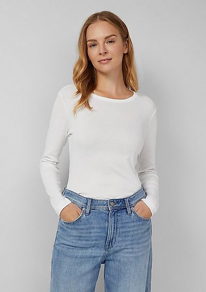 s.Oliver Langarmshirt T-Shirt Geripptes Slim-Fit-Longsleeve im 2er-Pack günstig online kaufen