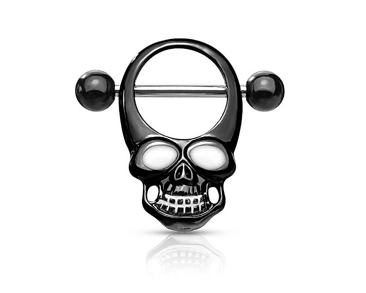 Order & Smile Schmuck Brustwarzenpiercing Brustwarzenpiercing „Totenkopf“: günstig online kaufen