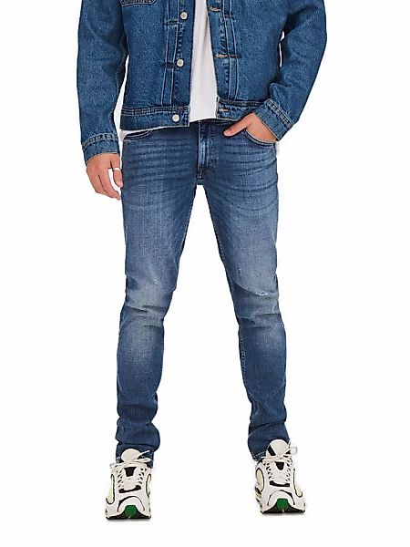 Only & Sons Herren Jeans ONSLOOM SLIM 3292 - Slim Fit - Blau - Blue Denim günstig online kaufen