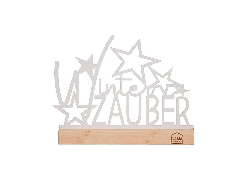 UNUS HOME Dekofigur Aufsteller "Winter Zauber" mit Sternen weiß (UNUS Aufst günstig online kaufen