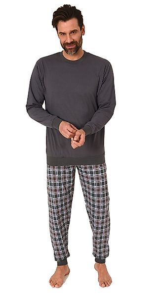Normann Pyjama Herren langarm Schlafanzug mit günstig online kaufen