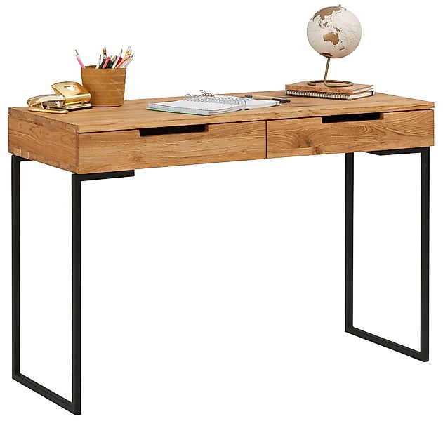 Home affaire Schreibtisch Maße (B/T/H): 110/45/76 cm, Laptoptisch, Eichenho günstig online kaufen
