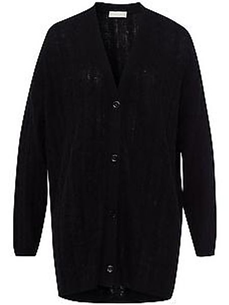 Long-Strickjacke Peter Hahn schwarz günstig online kaufen